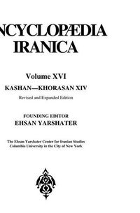 Produktbild: Encyclopaedia Iranica XVI