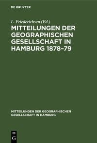 Produktbild: Mitteilungen der Geographischen Gesellschaft in Hamburg 1878&ndash;79