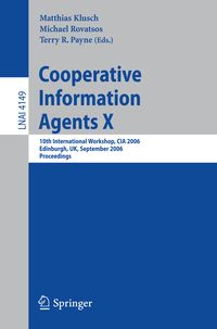 Produktbild: Cooperative Information Agents X
