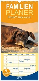 Produktbild: Familienplaner 2027 - Boxer? Was sonst! mit 5 Spalten (Wandkalender, 21 x 45 cm) CALVENDO