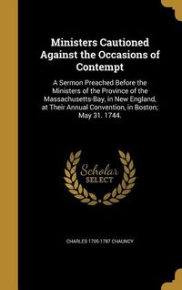 Produktbild: Ministers Cautioned Against the Occasions of Contempt