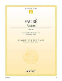 Produktbild: Pavane op. 50. Klarinette in B und Klavier