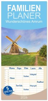Produktbild: Familienplaner 2026 - Wundersch&ouml;nes Amrum mit 5 Spalten (Wandkalender, 21 x 45 cm) CALVENDO