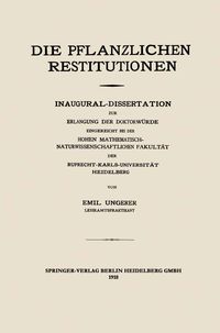 Produktbild: Die Pflanzlichen Restitutionen
