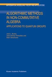 Produktbild: Algorithmic Methods in Non-Commutative Algebra