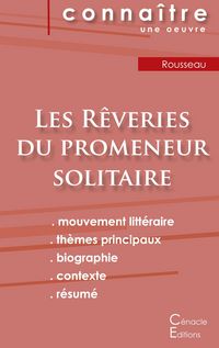 Produktbild: Fiche de lecture Les Rêveries du promeneur solitaire de Jean-Jacques Rousseau (analyse littéraire de référence et résumé complet)