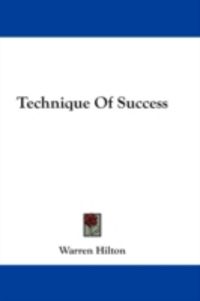 Produktbild: Technique of Success