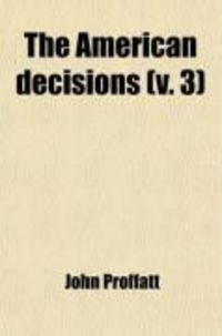 Produktbild: The American Decisions (V. 3)