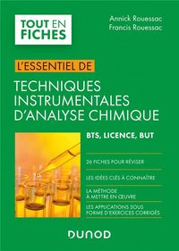 Produktbild: Techniques instrumentales d'analyse chimique : l'essentiel en fiches