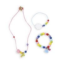 Produktbild: Bastel-Schmuckset f&uuml;r Kinder mit 3 farbenfrohen Regenbogen-Schmuckst&uuml;cken