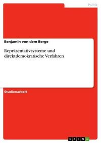 Produktbild: Repr&auml;sentativsysteme und direktdemokratische Verfahren