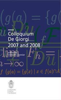 Produktbild: Colloquium De Giorgi 2007 and 2008