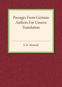 Produktbild: Passages from German Authors for Unseen Translation
