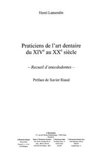 Produktbild: Praticien de l'art dentaire du xive au