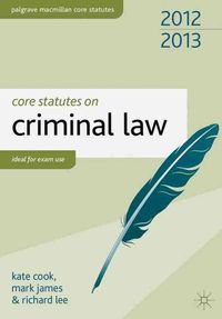 Produktbild: Cook, K: Core Statutes on Criminal Law