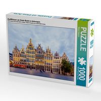 Produktbild: CALVENDO Puzzle Zunfth&auml;user am Grote Markt in Antwerpen | 1000 Teile Lege-Gr&ouml;&szlig;e 64x48cm Foto-Puzzle f&uuml;r gl&uuml;ckliche Stunden