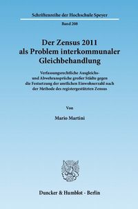 Bild vom Artikel Der Zensus 2011 als Problem interkommunaler Gleichbehandlung. vom Autor Mario Martini