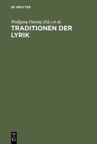 Produktbild: Traditionen der Lyrik