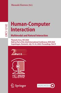 Produktbild: Human-Computer Interaction. Multimodal and Natural Interaction
