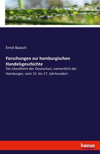 Produktbild: Forschungen zur hamburgischen Handelsgeschichte
