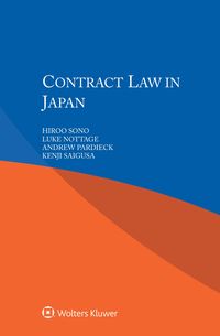 Produktbild: Contract Law in Japan