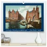 Produktbild: Lebendiges Hamburg von 1888 bis 1918 (hochwertiger Premium Wandkalender 2026 DIN A2 quer), Kunstdruck in Hochglanz