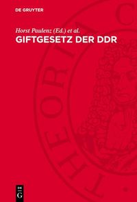 Produktbild: Giftgesetz der DDR