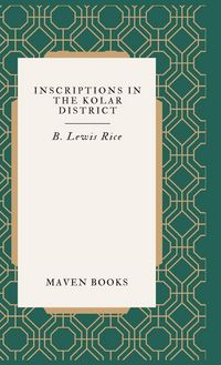 Produktbild: Inscriptions in The Kolar District
