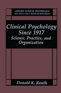 Produktbild: Clinical Psychology Since 1917