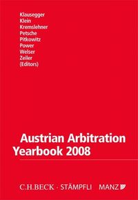 Produktbild: Austrian Arbitration Yearbook 2008