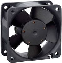 Produktbild: EBM Papst 612 N/2 GML-096 Axiall&uuml;fter 12 V/DC 23 m&sup3;/h (L x B x H) 60 x 60 x 25mm
