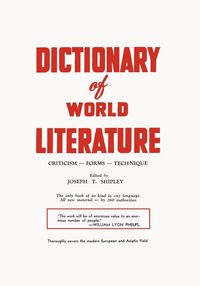 Produktbild: Dictionary of World Literature