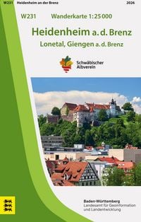 Produktbild: W231 Wanderkarte 1:25 000 Heidenheim a.d.Brenz