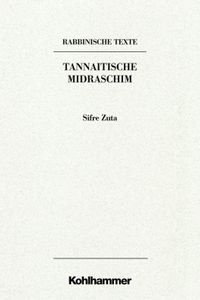 Produktbild: Rabbinische Texte. Zweite Reihe. Sifre Zuta