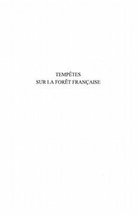Produktbild: Tempetes sur la foret francaise xvie-xxe