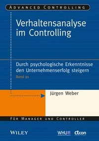 Produktbild: Verhaltensanalyse im Controlling