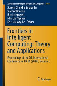 Produktbild: Frontiers in Intelligent Computing: Theory and Applications