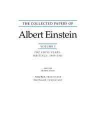 Produktbild: The Collected Papers of Albert Einstein, Volume 3 (English)