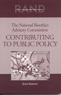 Produktbild: The National Bioethics Advisory Commission