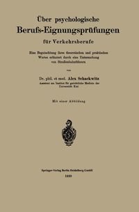 Produktbild: &Uuml;ber psychologische Berufs-Eignungspr&uuml;fungen f&uuml;r Verkehrsberufe