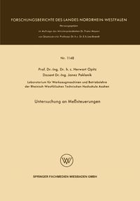Produktbild: Untersuchung an Me&szlig;steuerungen