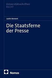 Produktbild: Die Staatsferne der Presse