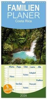 Produktbild: Familienplaner 2026 - Costa Rica mit 5 Spalten (Wandkalender, 21 x 45 cm) CALVENDO
