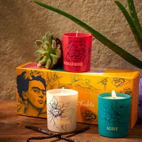 Duftkerzen 'Frida Kahlo', 3er Set
