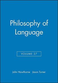 Produktbild: Philosophy of Language, Volume 27