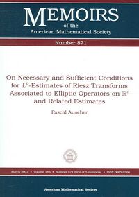 Produktbild: On Necessary and Sufficient Conditions for Lp Estimates of Riesz