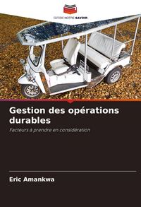 Produktbild: Gestion des op&eacute;rations durables