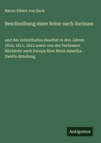 Produktbild: Beschreibung einer Reise nach Surinam