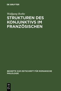 Produktbild: Strukturen des Konjunktivs im Franz&ouml;sischen