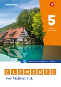 Produktbild: Elemente der Mathematik SI 5. Arbeitsheft mit Lösungen und Interaktiven Übungen. Für Baden-Württemberg